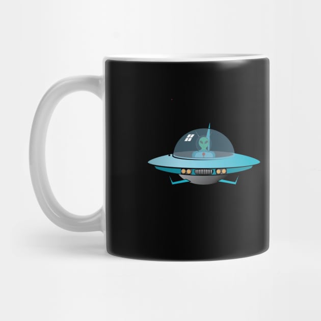 UFO with Alien by PauHanaDesign